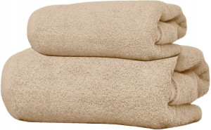 Zestaw Ręczników 2x500g 50x100 70x140 Kremowy