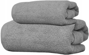 Zestaw Ręczników 2x500g 50x100 70x140 Szare Jasne