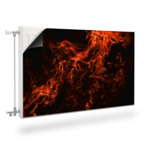 Mata MAGNETYCZNA NA Kaloryfer Abstrakcyjny Płomień Ognia 120cm x 60cm