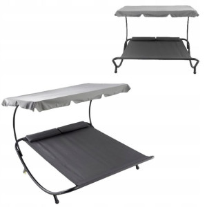Leżanka Verso Garden aluminium szary