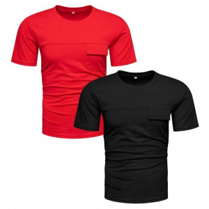 2-pak T-shirt Męski Koszulka Kolory M