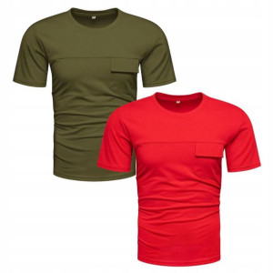 2-pak T-shirt Męski Koszulka Kolory L