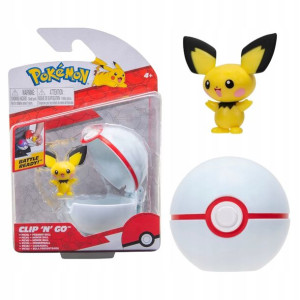 Pokemon Pokeball Clip'n'go Figurka Bitewna Pichu