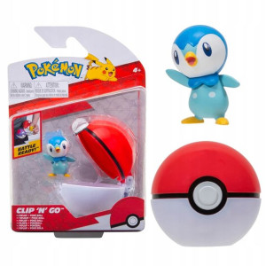 Pokemon Pokeball Clip'n'go Figurka Bitewna Piplup