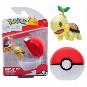 Pokemon Pokeball Clip'n'go Figurka Bitewna Turtwig