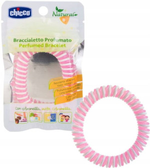 Chicco Natural Bransoletka Na Komary Zapachowa Róż