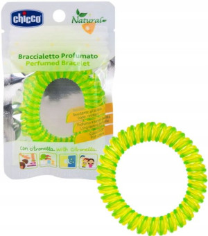 Chicco Natural Bransoletka Na Komary Zielona
