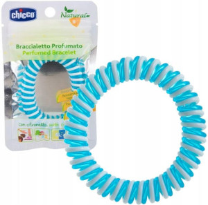 Chicco Natural Bransoletka Na Komary Niebieska