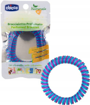 Chicco Natural Bransoletka Na Komary Fioletowa