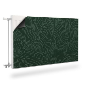 Mata MAGNETYCZNA Grzejnika Liście Natura Styl Line-art 80cm x 60cm
