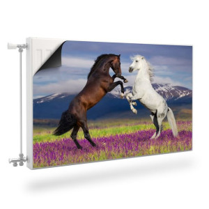 Mata MAGNETYCZNA Kaloryfera KONIE Zwierzęta Krajobraz Kwiaty 100cm x 60cm