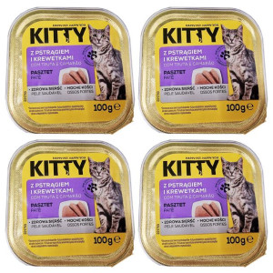 Mokra Karma Dla Kota Kitty Pstrąg Krewetki 4x100g