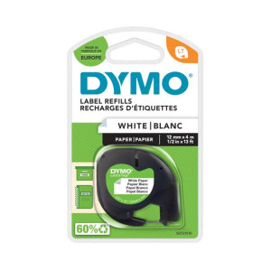 Taśma Papierowa Dymo Letratag 12Mm/4M Biała