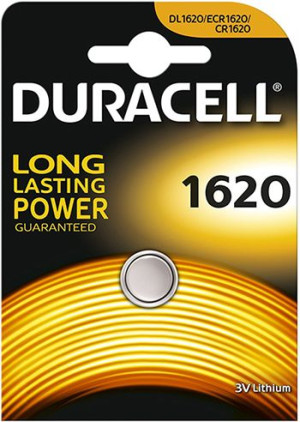 Bateria litowa DURACELL CR1620 3V 1620 1 SZTUKA DL1620 ECR1620 78 mAh