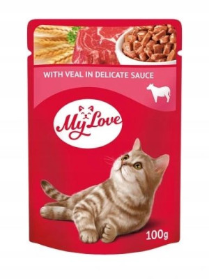 My Love karma dla kota cielęcina w sosie 100g