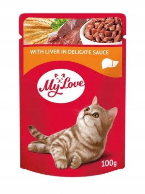 My Love mokra karma dla kota wątróbka w sosie 100g
