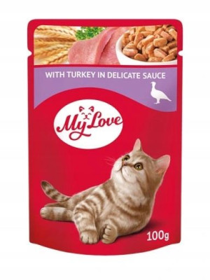 My Love mokra karma dla kota indyk w sosie 100g