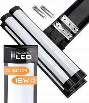 Lampa natynkowa oprawa LED do garażu warsztat 60cm
