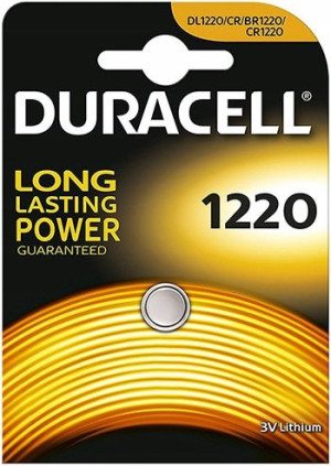 Bateria litowa DURACELL CR1220 3V 1220 1 SZTUKA DL1220 ECR1220 36 mAh