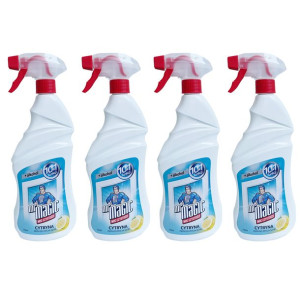 Płyn Do Mycia Szyb Mr Magic Cytrynowy Alkoholem 4x