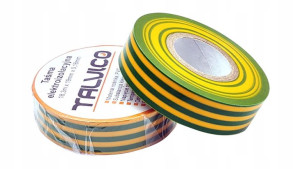 TAŚMA IZOLACYJNA UL PVC SZKOTA 18,3M ziel/żół 19mm