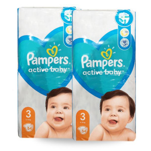 Pieluszki Pieluchy Pampers 3 Active Baby 108szt