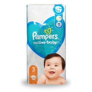 Pieluszki Pieluchy Pampers 3 Active Baby 54szt