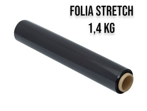Folia Stretch Strecz Strech 1,4kg 50cm Czarna