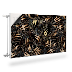Mata MAGNETYCZNA Kaloryfera Liście Natura Styl Glamour 110cm x 60cm