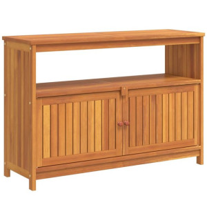 Ogrodowy stolik konsolowy, 110x35x75 cm, lite drewno akacjowe