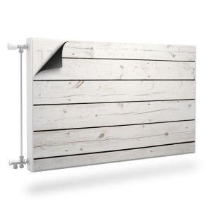 Mata MAGNETYCZNA Na Kaloryfer Białe Deski Imitacja Drewna 100cm x 60cm