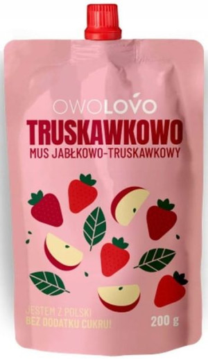 Owolovo Mus Jabłkowo-Truskawkowy 200g