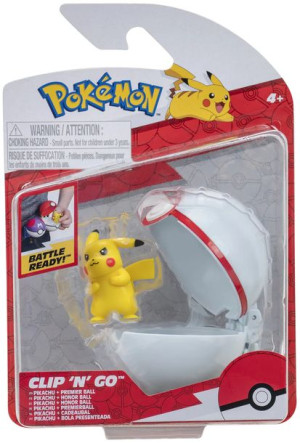 Pokemon Pikachu Figurka Kolekcjonerska Premier Ball Clip'N'Go Jazwares 2664