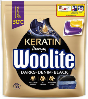 Kapsułki Piorące Woolite Z Keratyną Czerń,Jeans 33