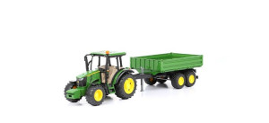 Bruder 02108 Traktor John Deere Z Przyczepą