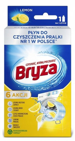 Płyn Bryza Lemon 250ml Do Czyszczenia Pralki Silny