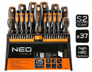 Wkrętaki Bity Śrubokręty Zestaw Końcówki Neo Tools