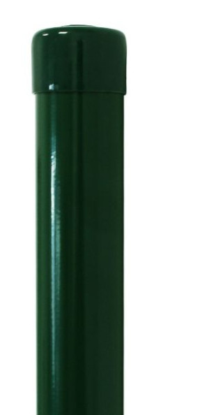 Słupek ogrodzeniowy Ø 42 mm/240 cm w kolorze zielonym