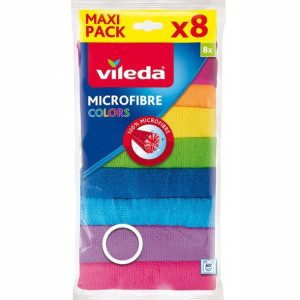Ściereczka uniwersalna Vileda Mikrofibra COLORS x8
