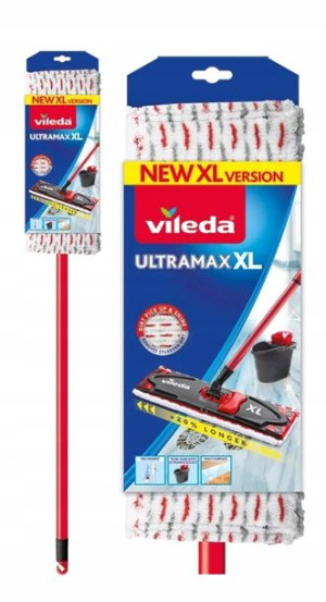 Mop Vileda Ultramax Xl Płaski 42cm Kij Teleskopowy