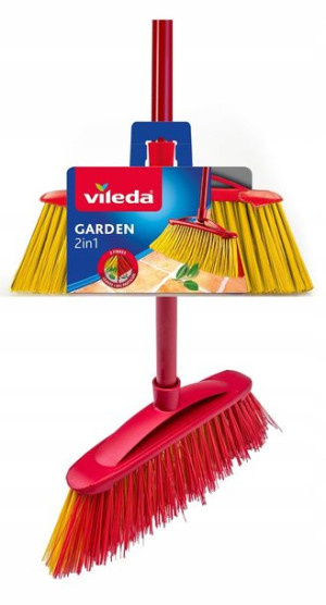 Szczotka Zewnętrzna Vileda 2w1 Czerwono-żółta