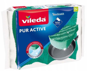 Zmywak Do Teflonu Vileda Pur Active Gąbka 2 Szt.