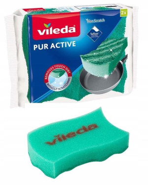 Zmywak Vileda Pur Active 2 Sztuki Do Teflonu