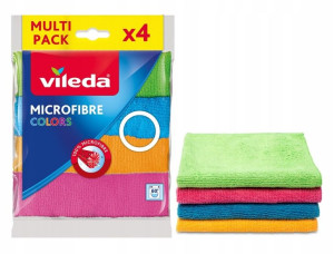Ściereczka uniwersalna Vileda Mikrofibra COLORS x4