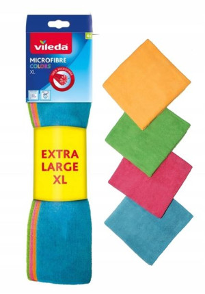 Ściereczka Vileda Extra Large Colors Mikrofaza X4