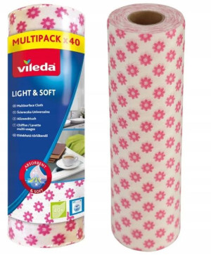 Ściereczki Mikrofibra Vileda Light&Soft 40 Szt