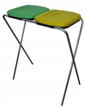 Stojak Kosz Do Segregacji Śmieci 2x 120l Mocny