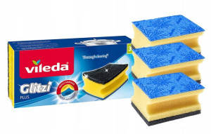 Zmywaki Vileda Dwustronne Do Zmywania Chłonne 3szt