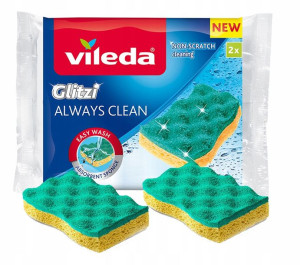 Zmywak Gąbka Do Mycia Naczyń Glitzi Always 2 Szt.