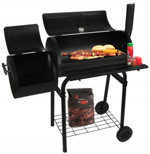 Grill Ogrodowy Wędzarka Pokrywka 2 Ruszty +kółka